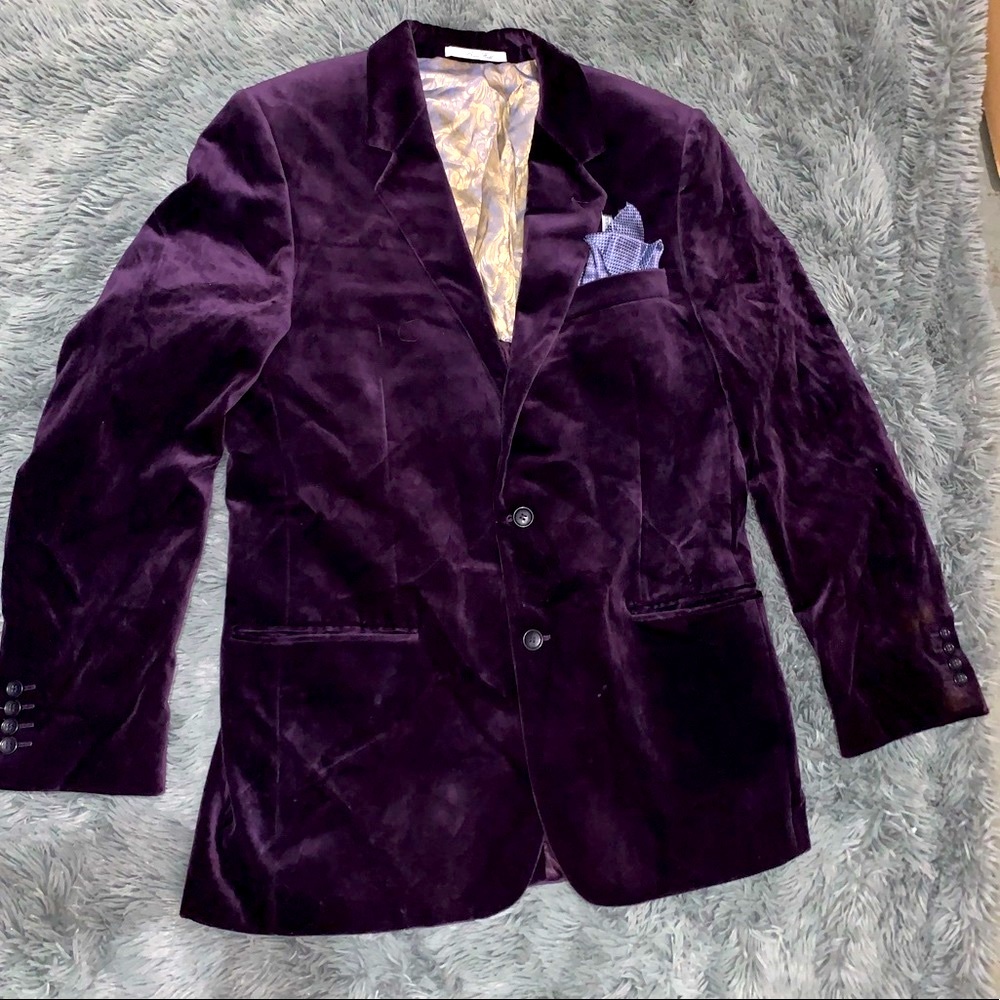 Bruce field Blazer and Giorgio Armani handkerchief